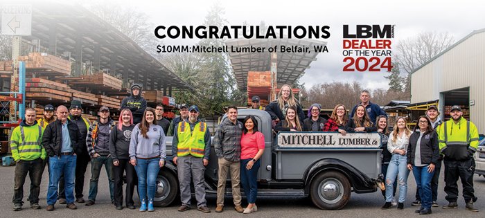 Mitchell Lumber Named a 2024 Dealer of the Year Main Image